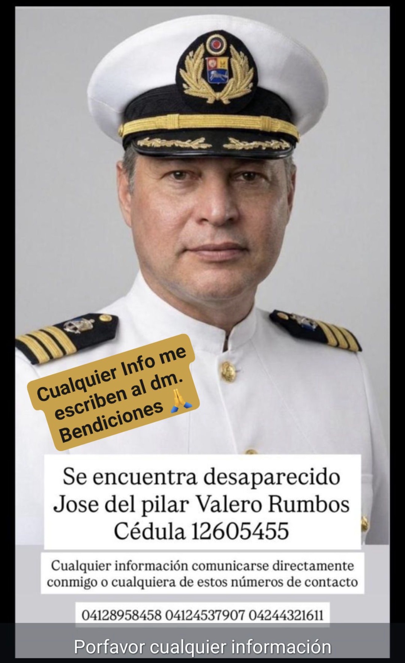 José del pilar Valero rumbos