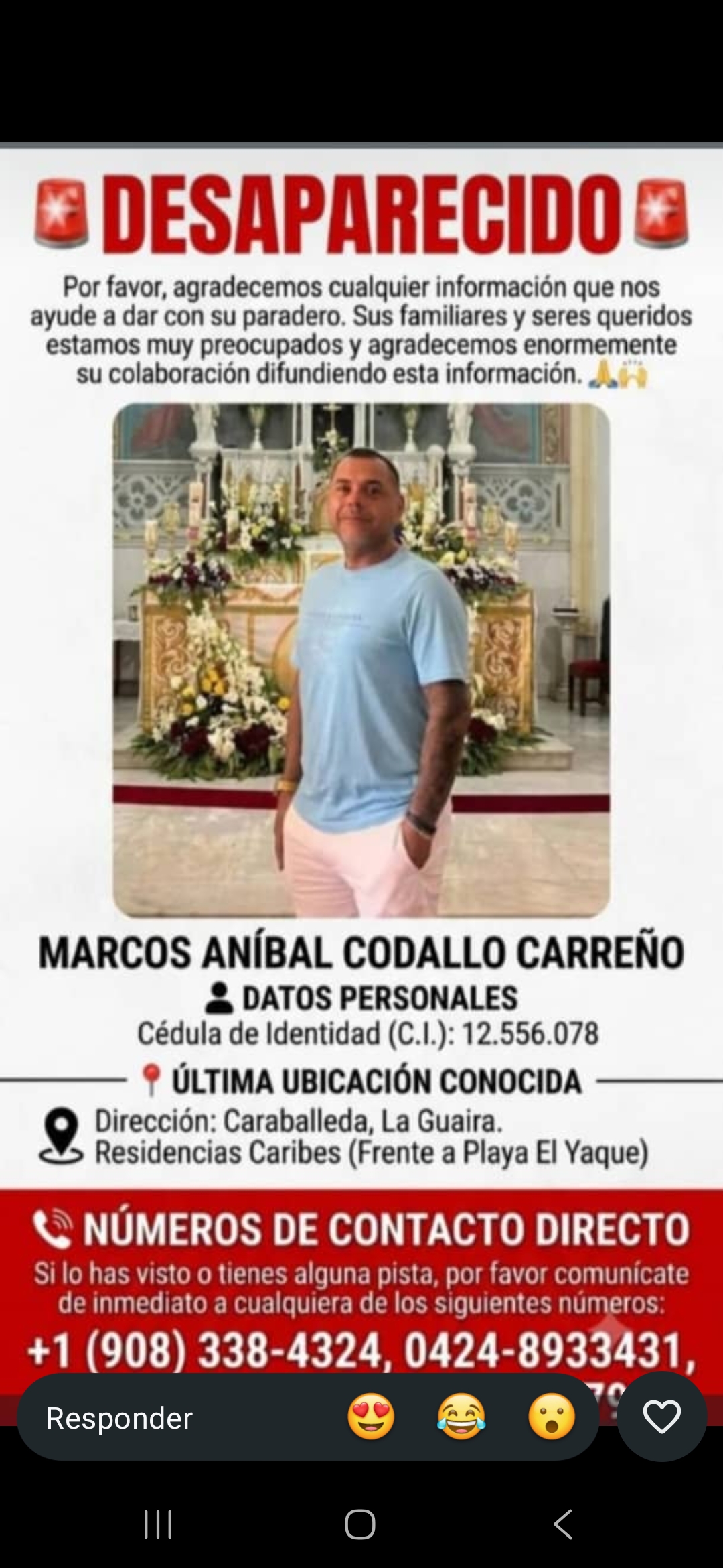 Marco anibal Caraballo carreño
