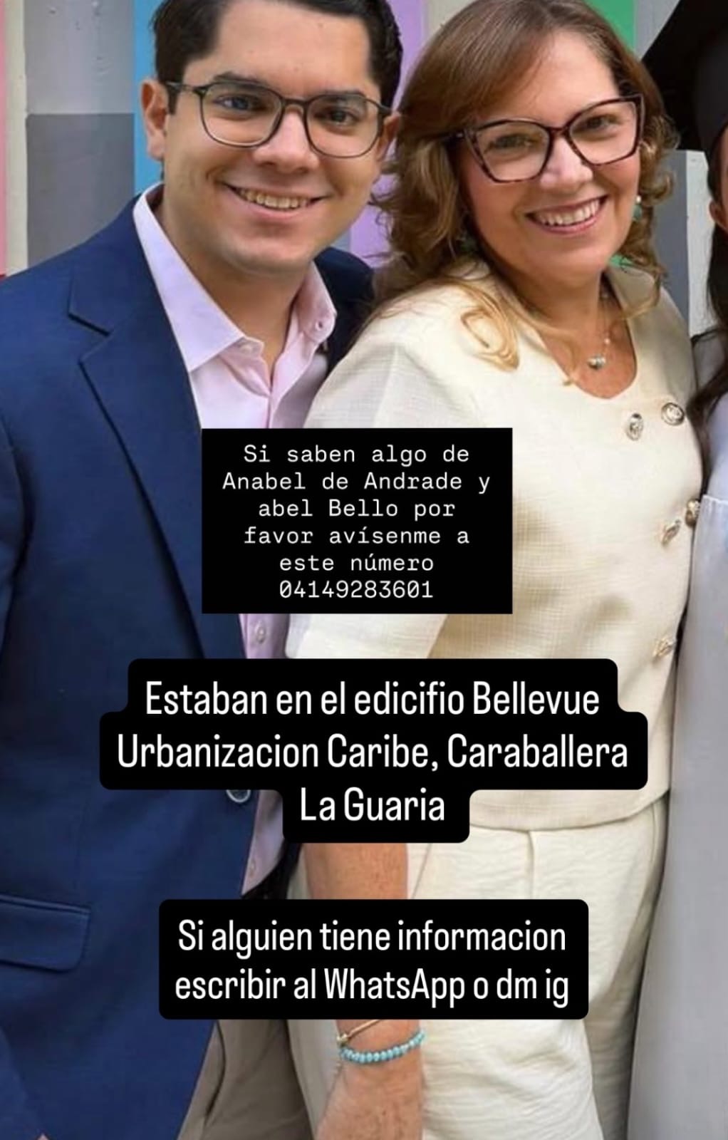 Anabel De Andrade y Abel bello