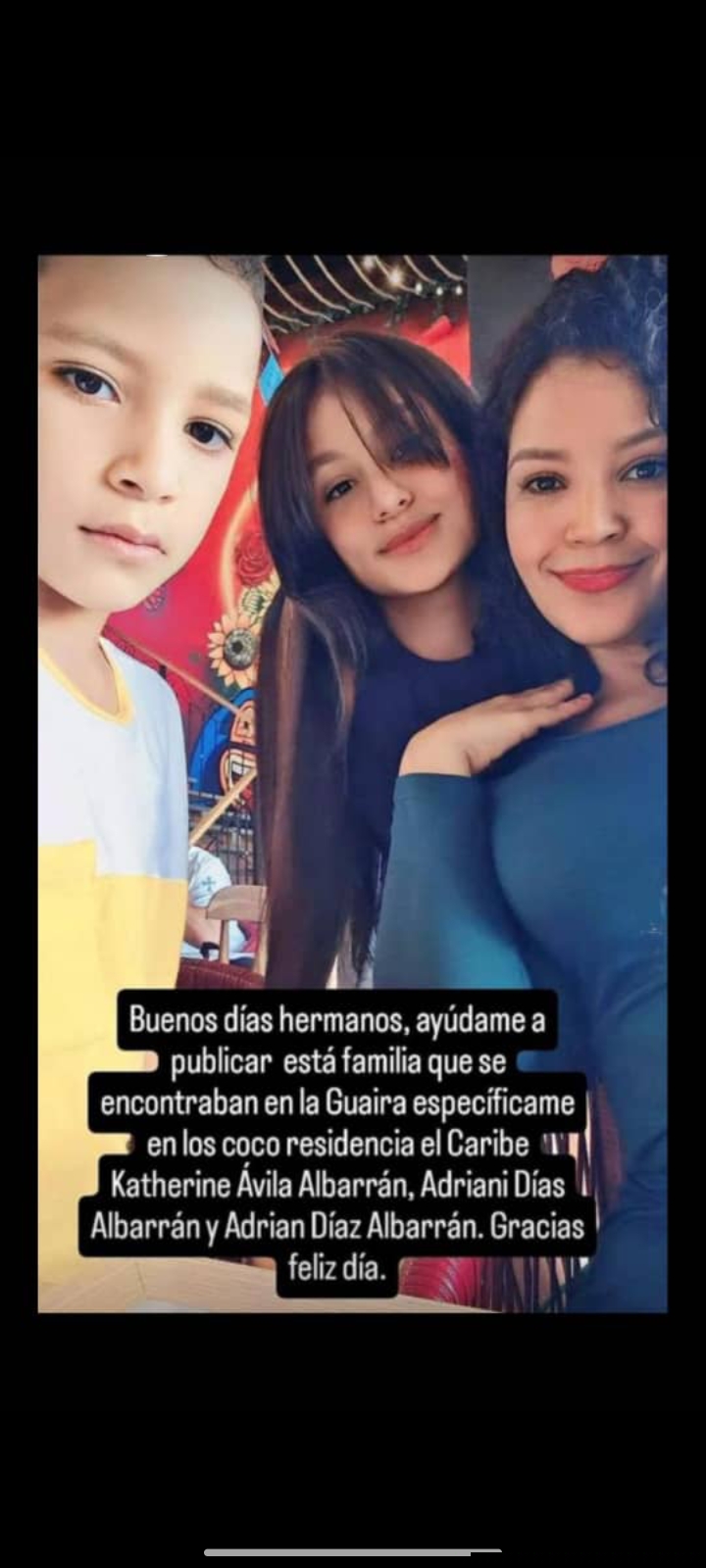Katerine , Adriani y Adrian Avila Albarrán, Díaz Albarrán, Díaz Albarrán