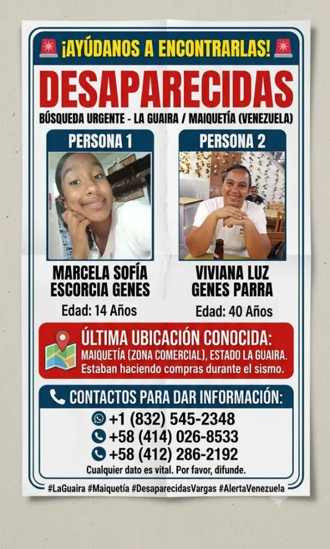 Marcela Sofía  y Viviana Luz La 1ra Escorcia Genes y Parra Genes
