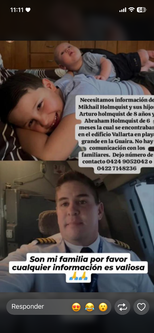 Mikhail Holmquist y sus dos hijos Arturo Rodríguez