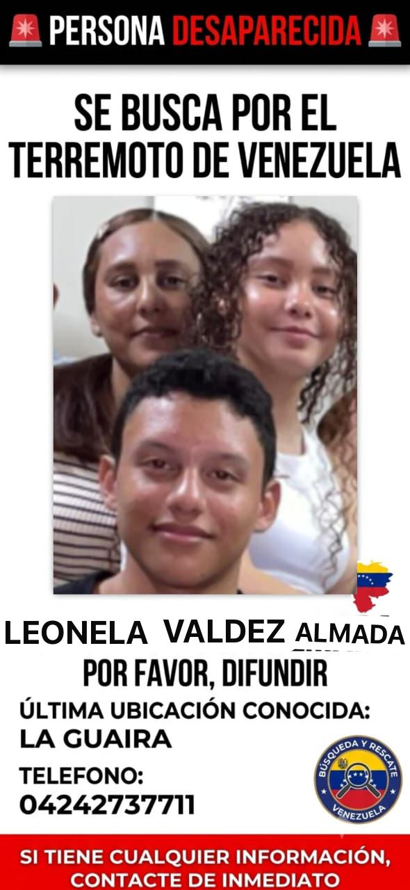 Leonela, hijos e esposo VALDEZ ALMADA
