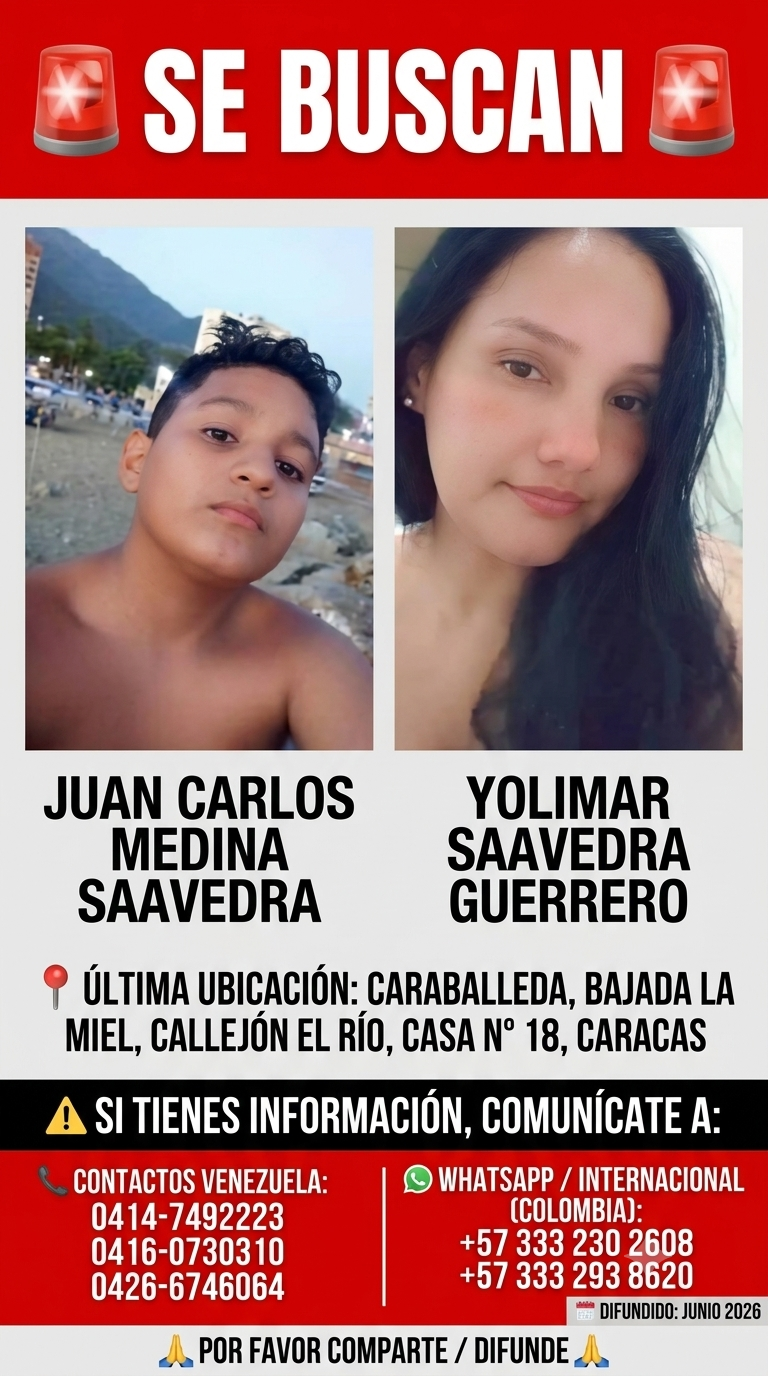 Yolimar y Juan Carlos Saavedra