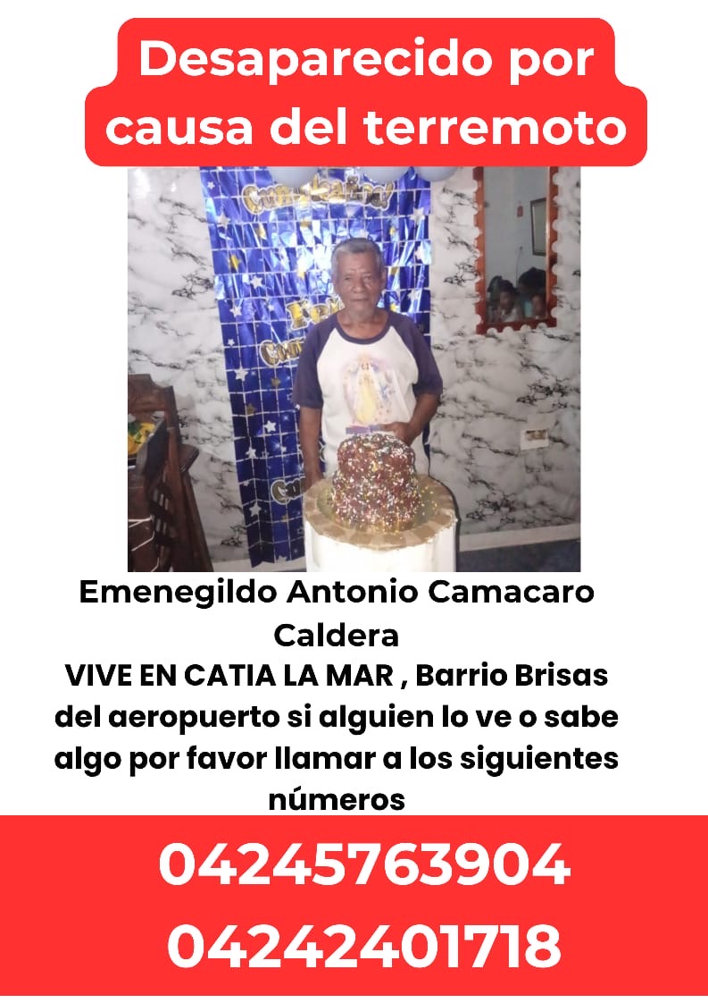 Emenegildo antonio Camacaro caldera