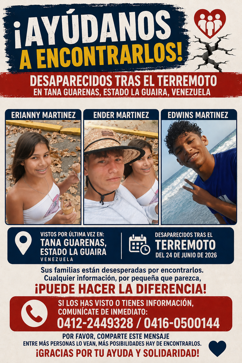 Erianny ender y Edwin Martinez