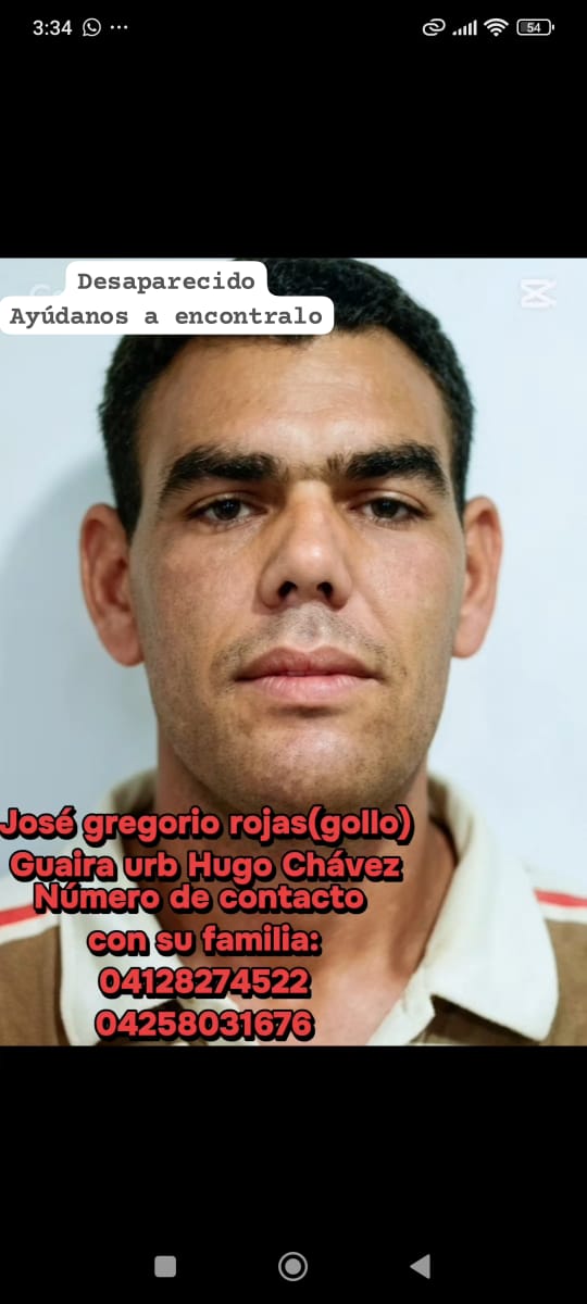 José gregorio Roja vasquez