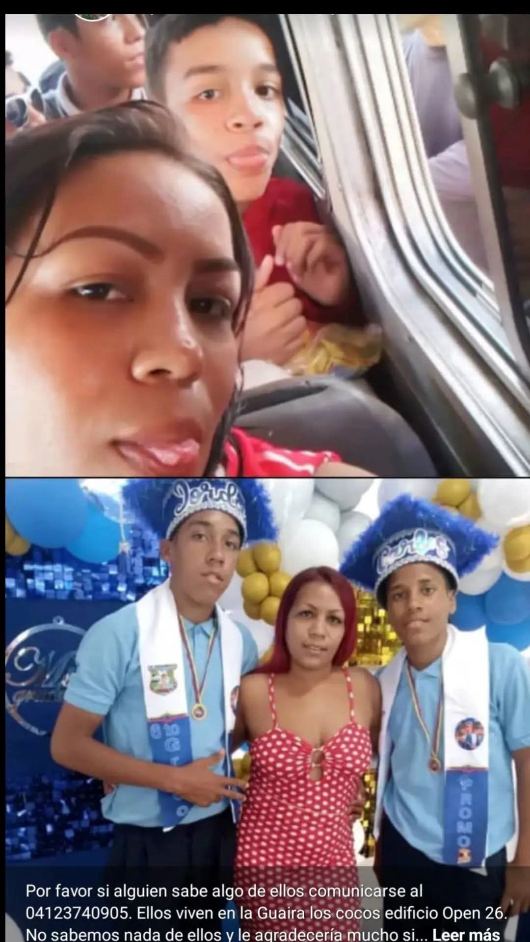 Familia de 4 Tres niños y una madre