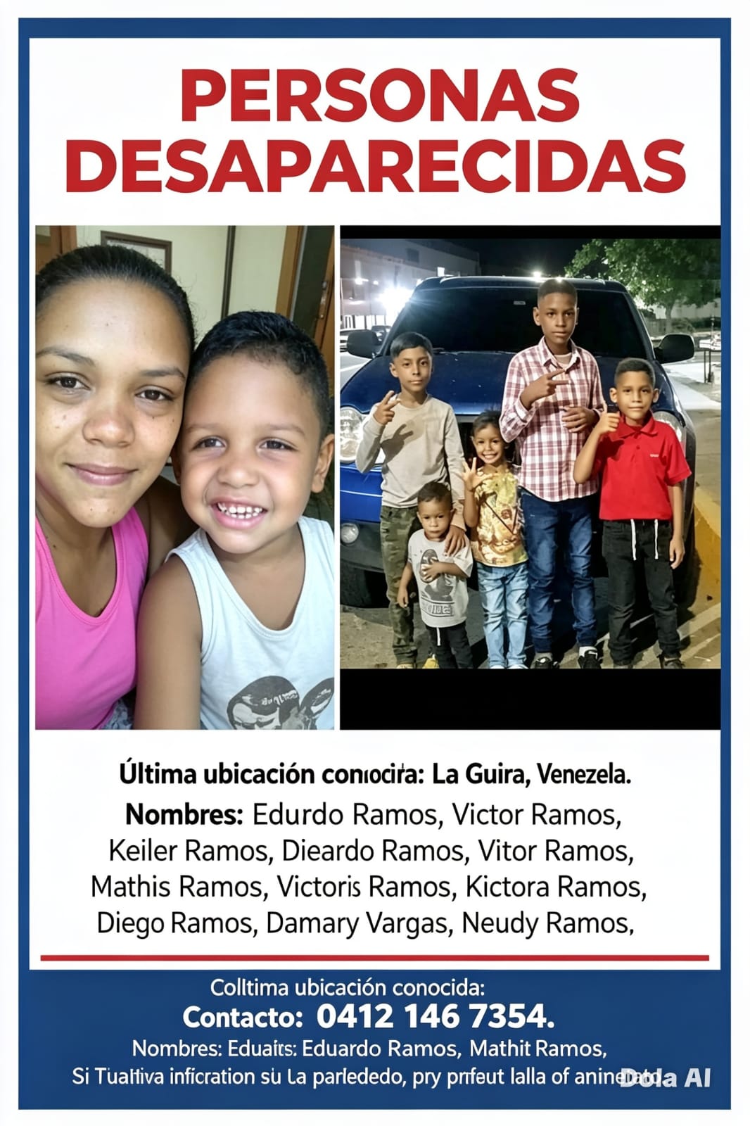 Eduardo Ramos  Victor Ramos  Keiler Ramos  Diego Ramos  Mathias Ramos  Victoria Ramos  Damary Vargas  Neudy Ramos Ramos