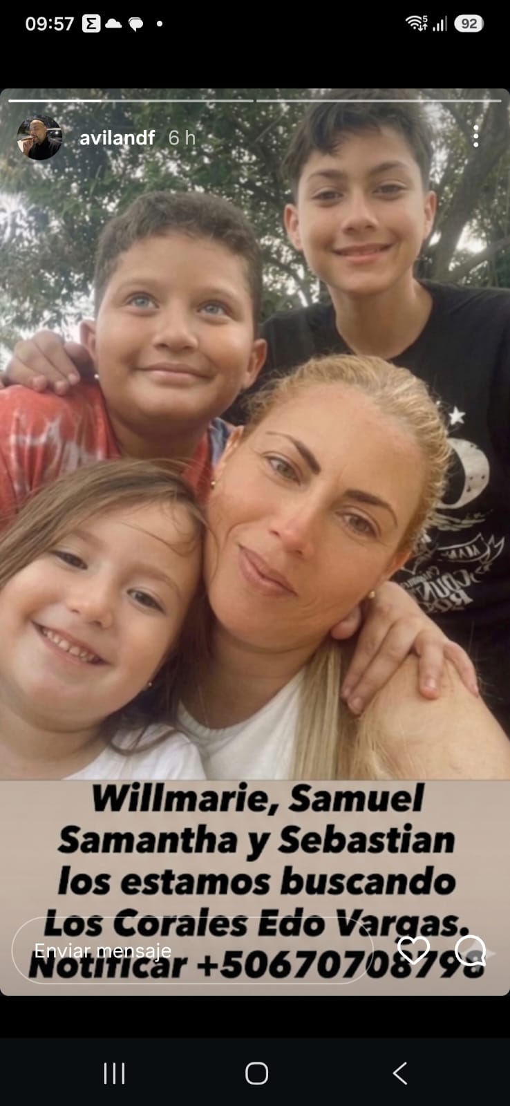 Willmarie, Samuel, Samatha, Sebastian Salazar Avilán