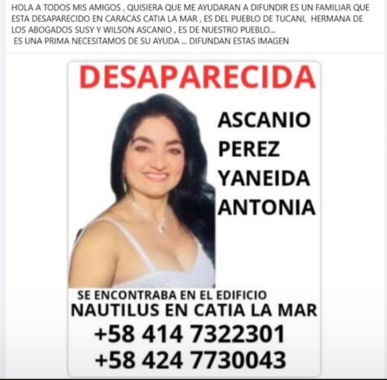 Yaneida Antonia Ascanio Pérez