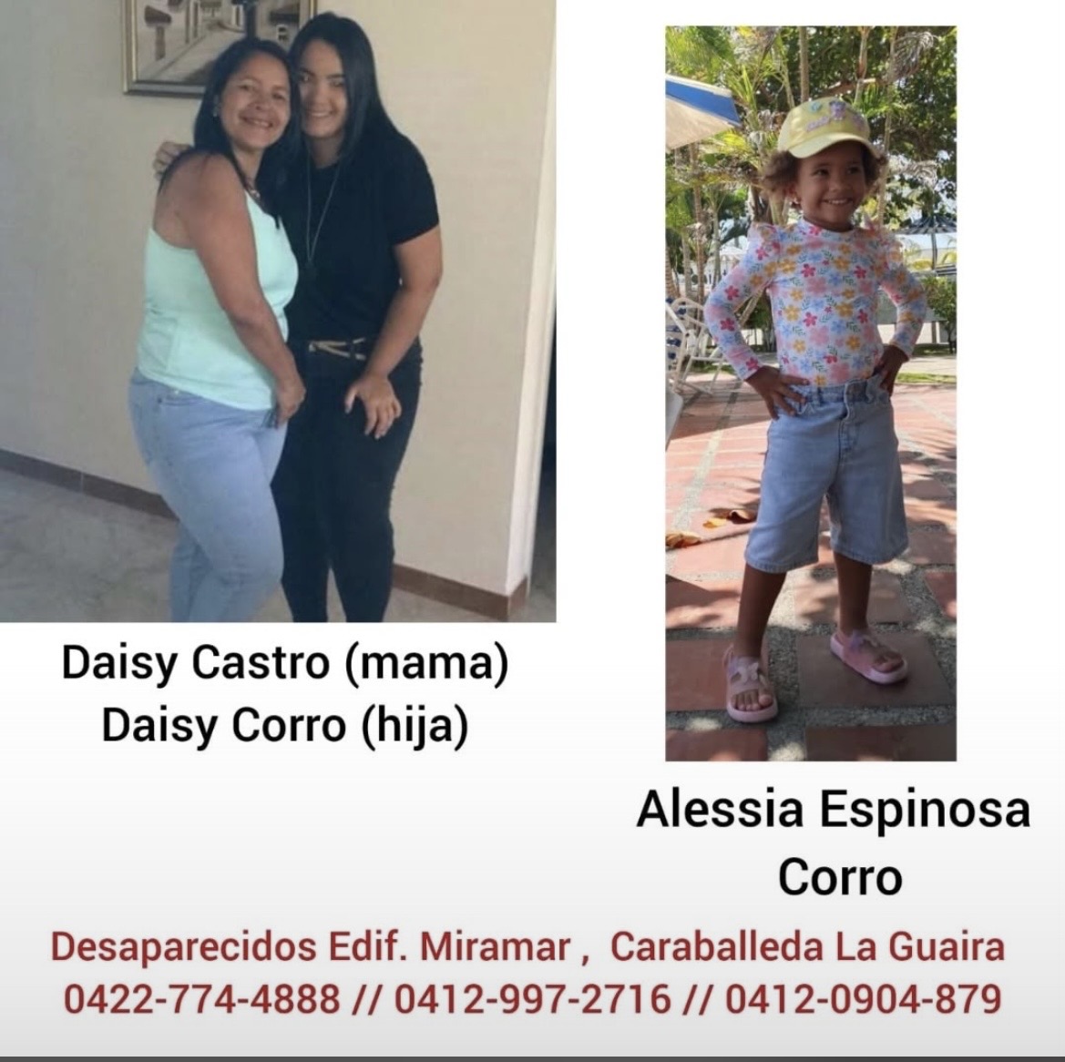 Daisy corro, Daisy Castro y Alesia Espinoza Corro Corro