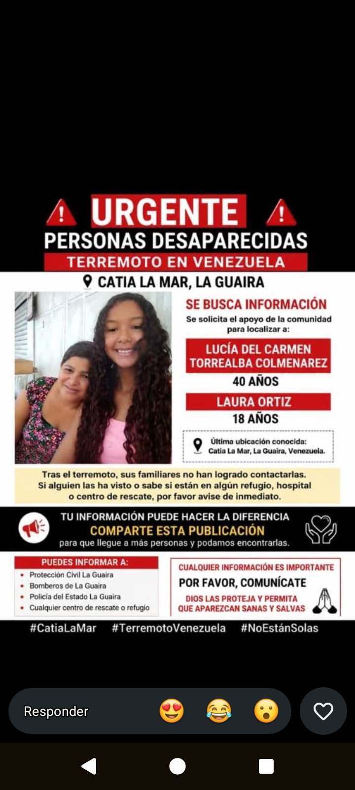 Lucia Torrealba y su hija Torrealba