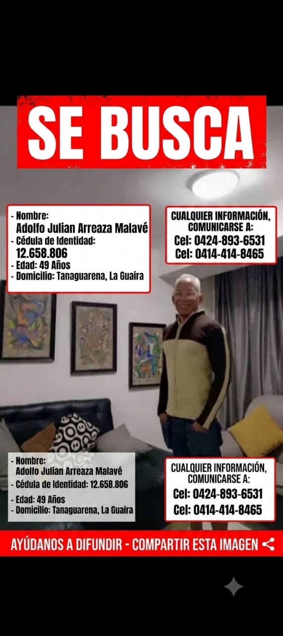 Adolfo julian Arreaza malave