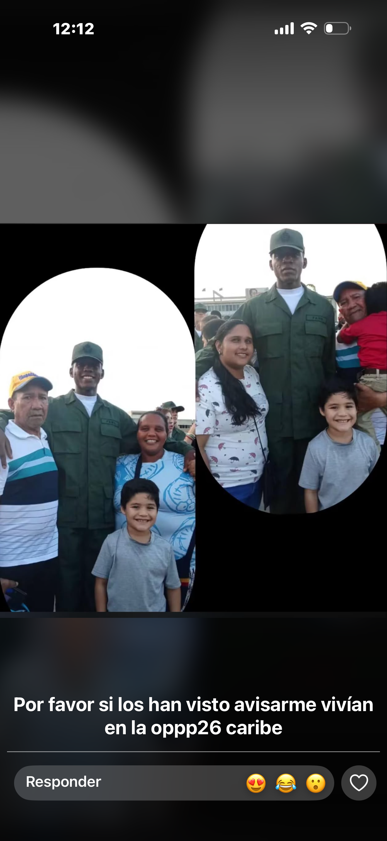 Carolina Corro y familia