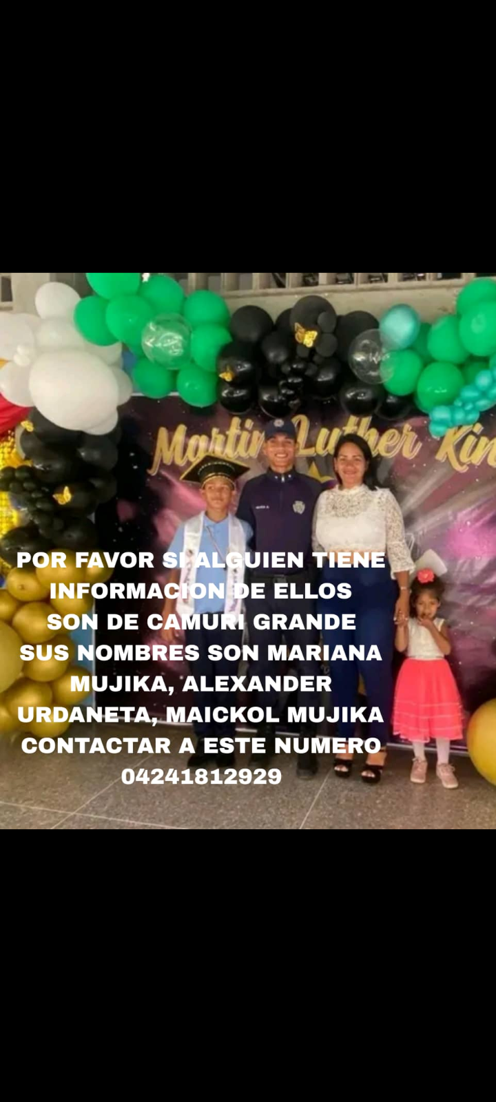 Mariana Mujica, alexander Urdaneta, Maikol Mujica Mujica