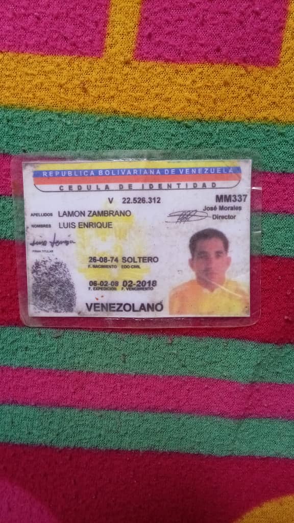 Luis enrique Lamon zambrano