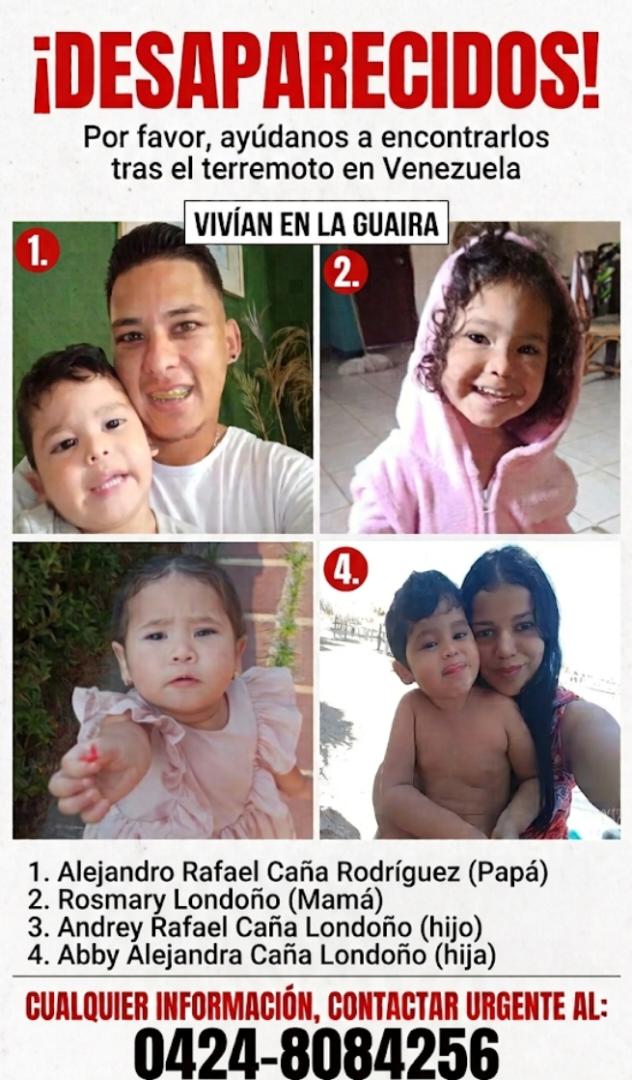 *Alejandro Rafael Caña Rodríguez (Papá). *Rosmary Londoño (Mamá). * Caña