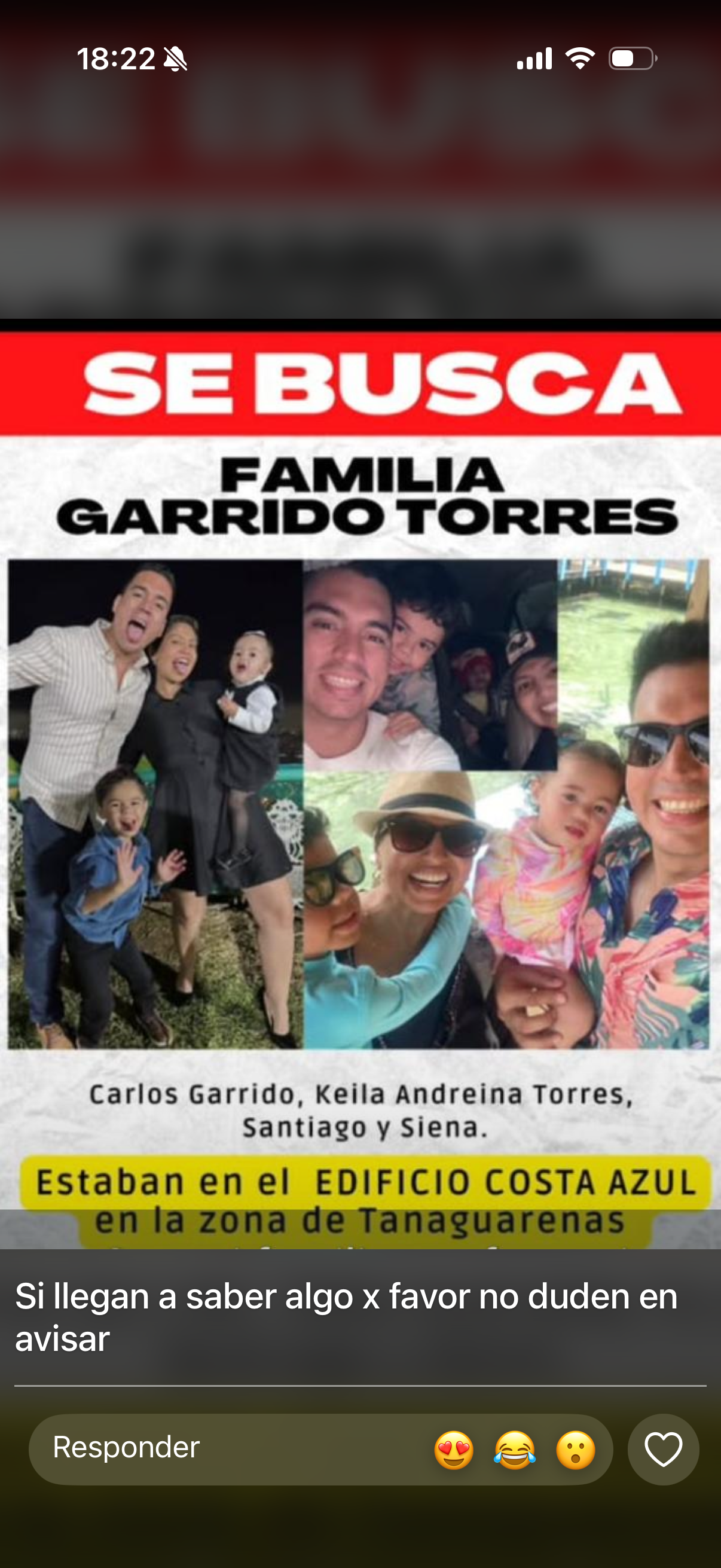 Keila torres Carlos garrido y sus hijos Garrido