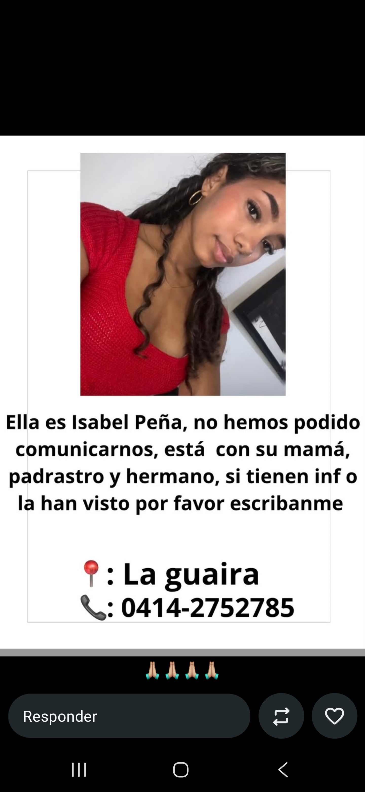Isabel andreina Peña bastidas