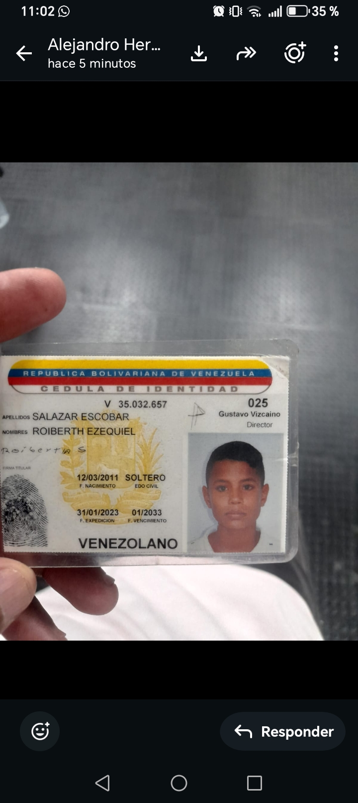 Roiberth Salazar