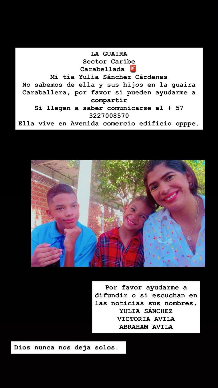 Yulia Sánchez victoria, Ávila y Abraham Ávila Sánchez Ávila