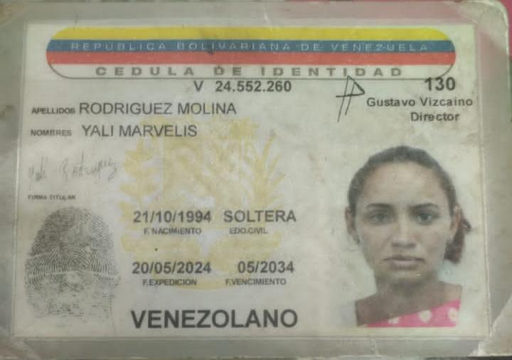 Yali Marvelis Rodríguez Molina