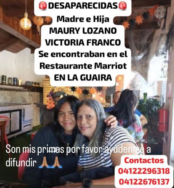 Maury lozano y su hija Victoria Franco