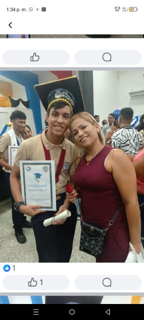 Ingrid Medina y su hijo