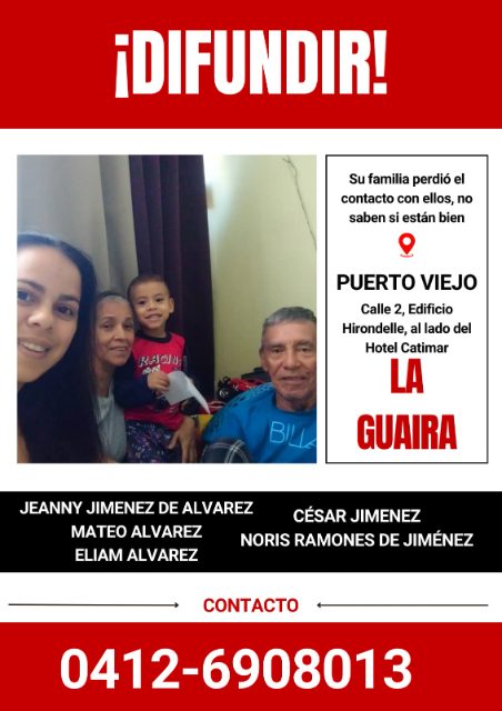 Jeanny Jiménez de Álvarez, cesar Jiménez, Noris Ramones de Jiménez