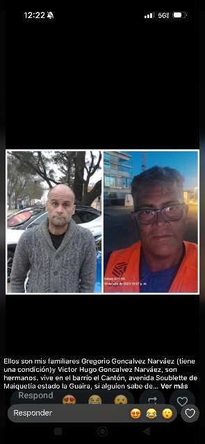 Gregorio y Víctor Hugo Goncalvez Narvaez