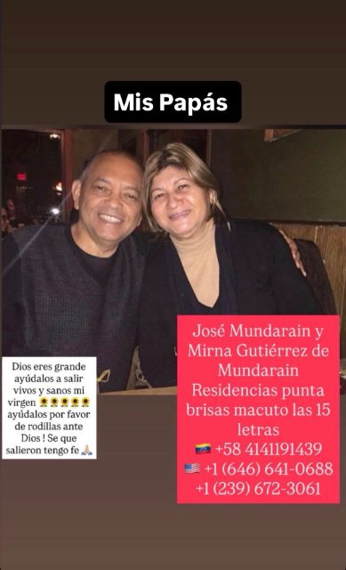 Jose Mundarain y Mirna Gutierrez de Mundarain