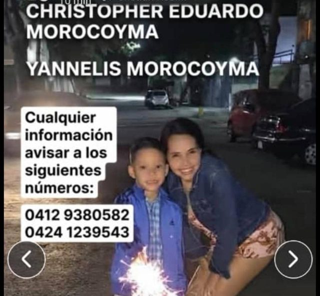 Christopher morocoyma y yannelis morocoyma
