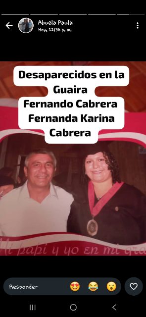 Fernando Cabrera y Karina Contreras