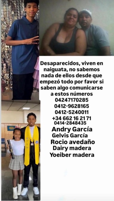 Andry García,Gelvis García,Rocio Avedaño,Dairy madera,yoeiber madera
