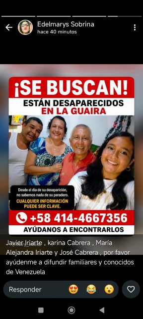 Javier Iriarte y Familiares
