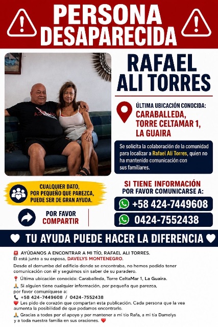 Rafael Alí torres Y damelis Montenegro