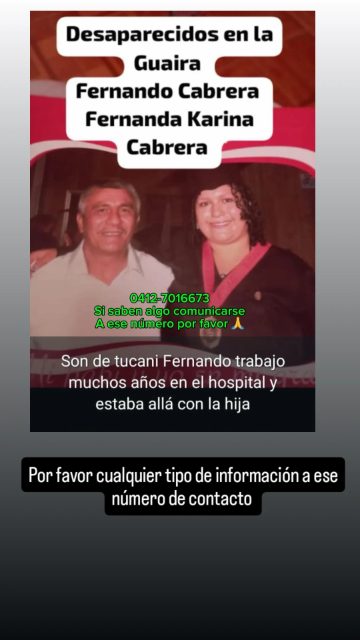 Fernando cabrera y Fernanda cabrera