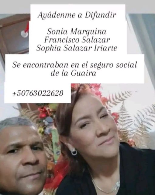 Sonia Marquina, Francisco Salazar, sophia Salazar iriarte