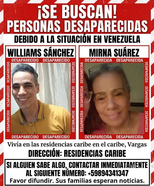 Williams Sanchez y Mirna Suarez