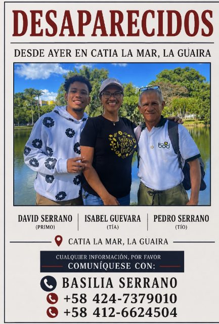 Pedro Serrano, David serrano y Isabel Guevara