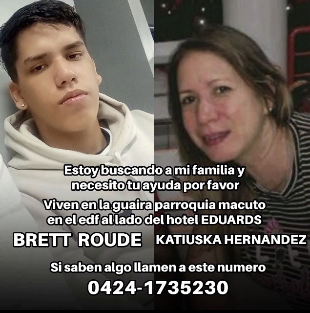 Brett Roude y Katiuska Hernández