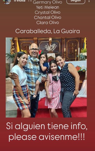 Crystal Isabella Olivo y familia