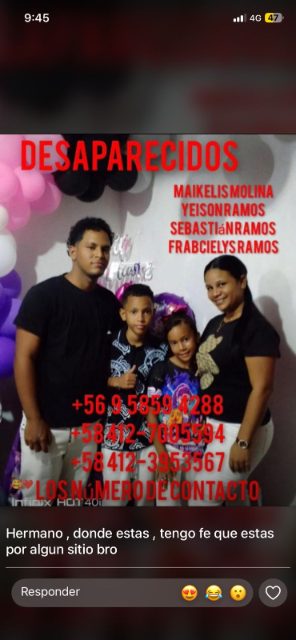 maikelis Molina, Yeison ramos, Sebastián ramos, frabcielys ramos