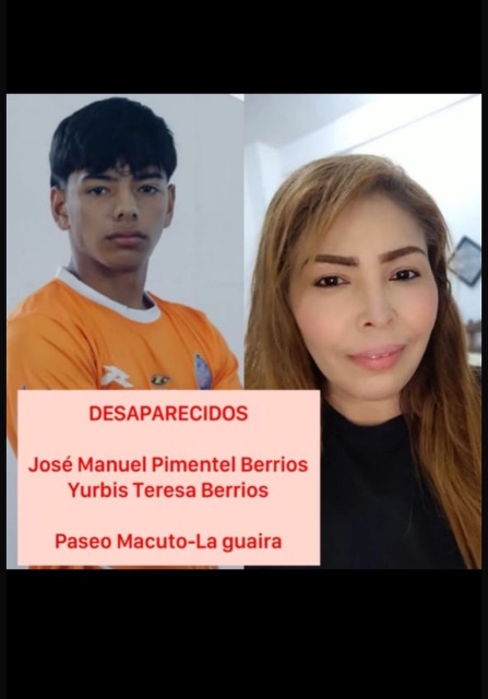 José Manuel Pimentel Berrios y Yurbis Teresa Berrios