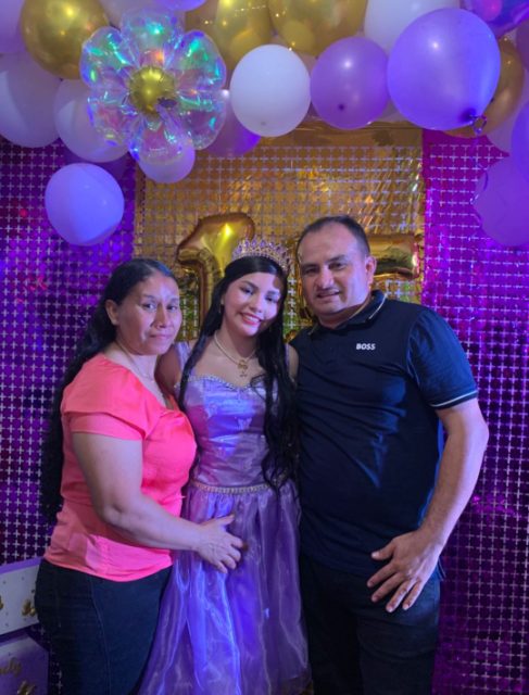 Yodani Reyes, Marisela Gomez y Mariangely Reyes
