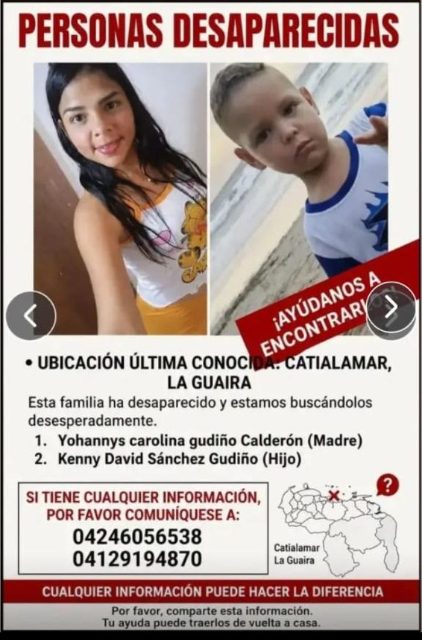 Yohannys Carolina Gudiño Calderón y Kenny David Sánchez Gudiño