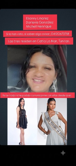 Michell Henrique, Darlenis Gonzales, Elianny Linares