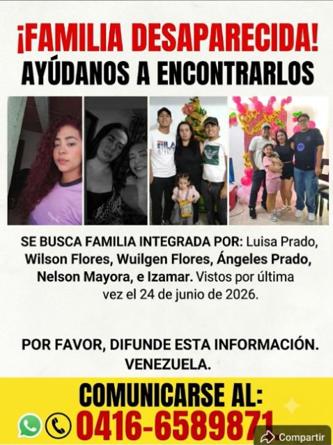 Luisa Prado Wilson Flores wuilgen Flores Ángeles Prado Nelson mayora e Isñzamar