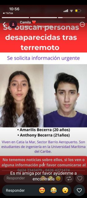 Amarilis becerra y Anthony becerra